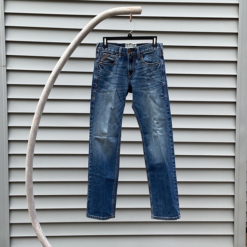 Ariat M7 Men’s Denim Jeans Slim fit Straight leg. Size 29/32. Preowned - Picture 2 of 14